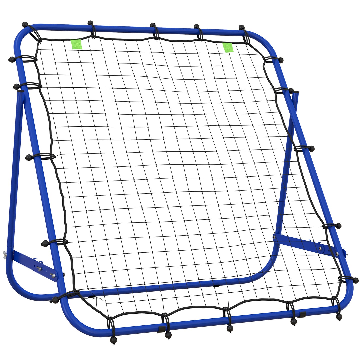 Photo of HOMCOM Adjustable Rebounder Net Kickback Target Goal for Teens Adults Training, Blue in Blue colour on a white background