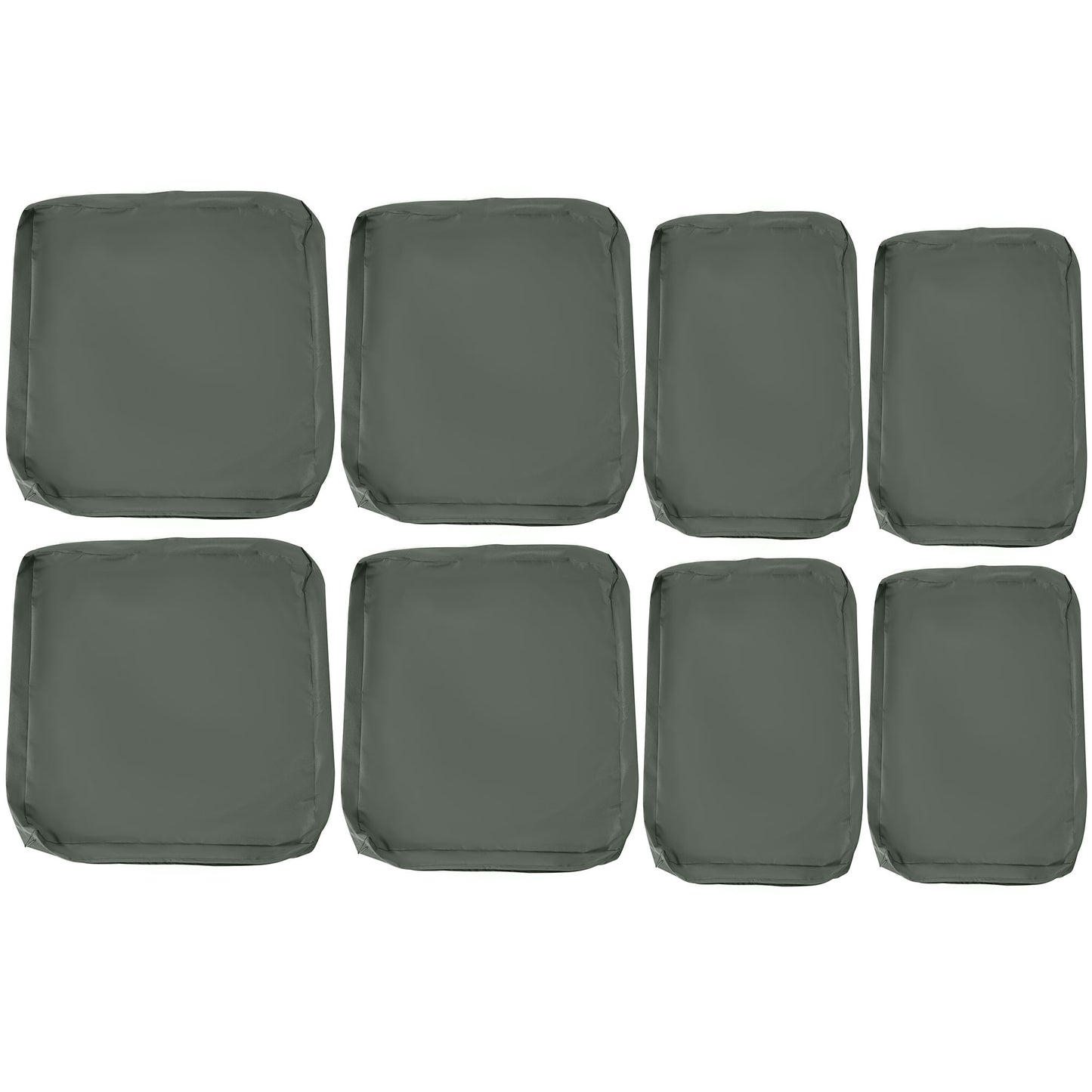 Photo of Outsunny  Replacement Cushion Cover Garden Rattan Patio Furniture Seat Cover Polyester Outdoor Deep Grey- No Cushion Included in Included colour on a white background