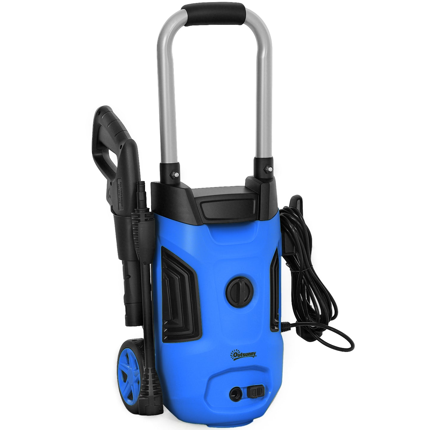 Photo of Outsunny 1800W 150-Bar Pressure Washer, with Adjustable Nozzle - Blue in Blue colour on a white background