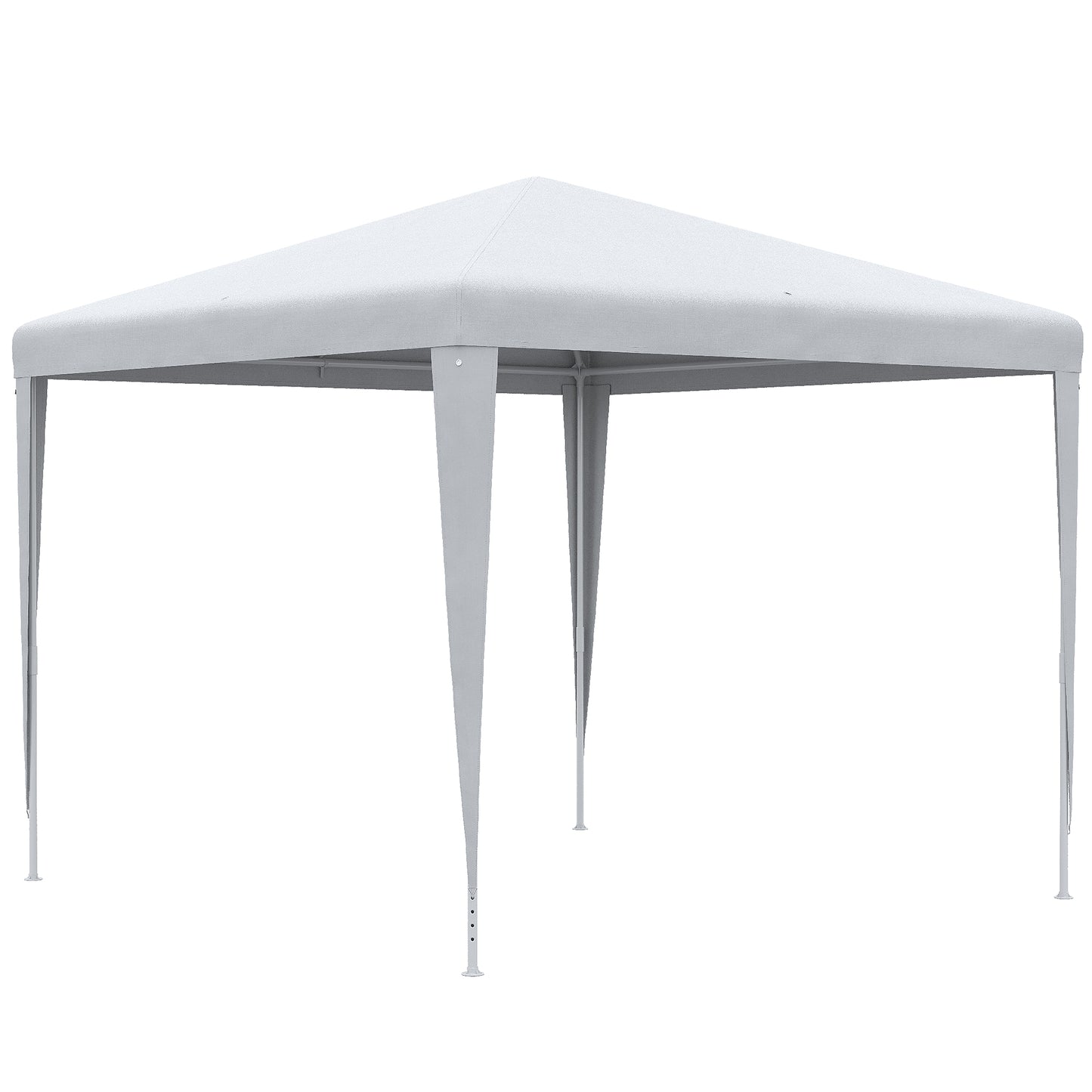 Photo of Outsunny 2.7m x 2.7m Garden Gazebo Marquee Party Tent Wedding Canopy Outdoor, White in White colour on a white background