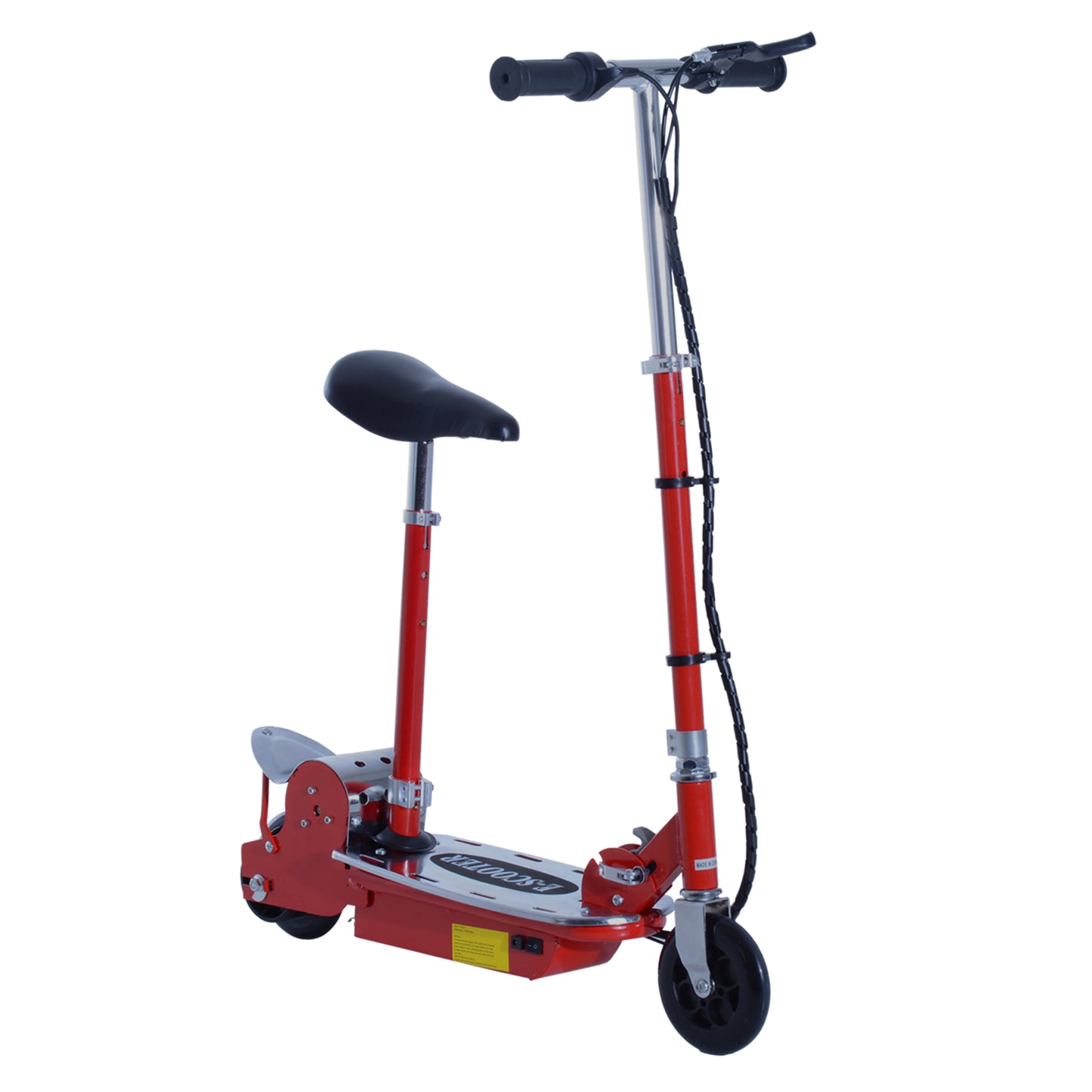 Photo of HOMCOM Foldable Electric Scooter for Teens Over 7 years old 12V Battery 120W-Red in 120W-Red colour on a white background