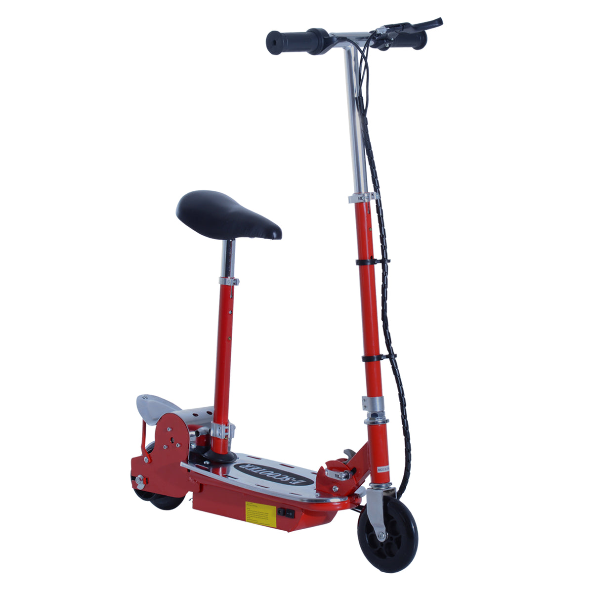 Photo of HOMCOM Foldable Electric Scooter for Teens Over 7 years old 12V Battery 120W-Red in 120W-Red colour on a white background