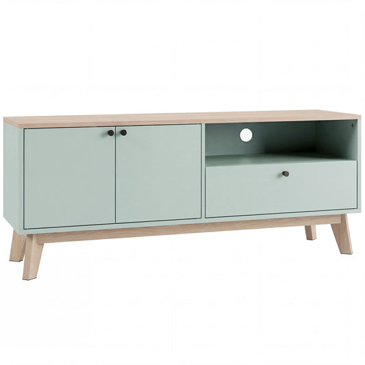 Photo of HOMCOM TV Stand Cabinet for Television up to 36 Inch, Modern TV Unit with 2 Doors, Entertainment Center with Adjustable Shelf in Shelf colour on a white background