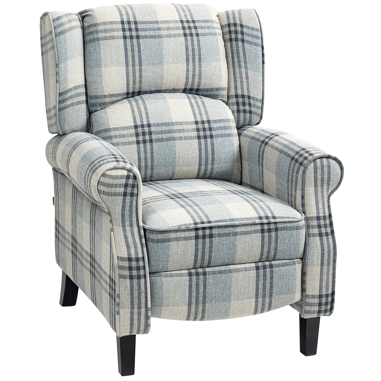 Photo of HOMCOM 160° Reclining Armchair, with Footrest - Grey in Grey colour on a white background