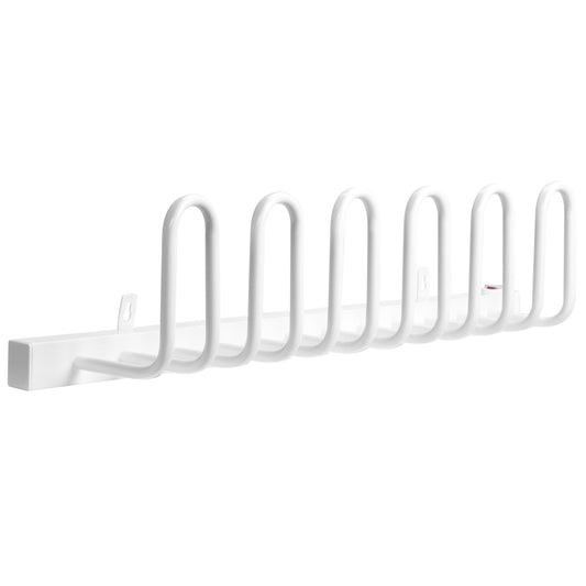 Photo of HOMCOM 3 Pairs Electric Shoe Dryer, Wall Mounted Shoe Warmers with Constant Temperature for Boots, Leather Shoes, Socks, White in White colour on a white background