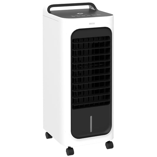 Photo of HOMCOM Three-Cool Air Conditioner, with Ice Pack and Remote - White in White colour on a white background