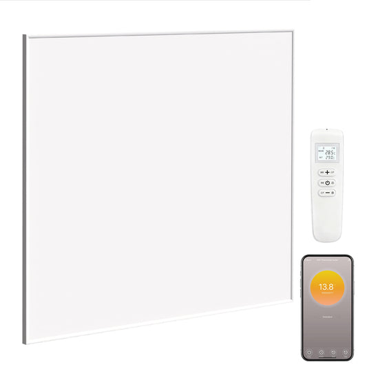 Photo of HOMCOM Wifi Smart Electric Heater, Far Infrared, Wall Mounted - 520W in 520W colour on a white background