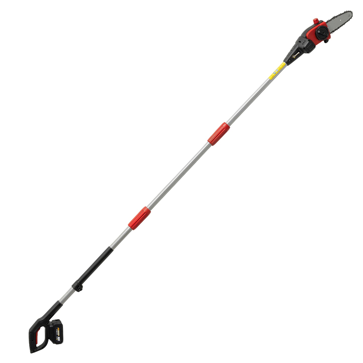 Photo of Outsunny 18V 8" Cordless Pole Chainsaw, 1.94m/2.56m Electric Chainsaw with 2 x 4.0Ah Batteries, Charger, Auto Lubrication in Lubrication colour on a white background