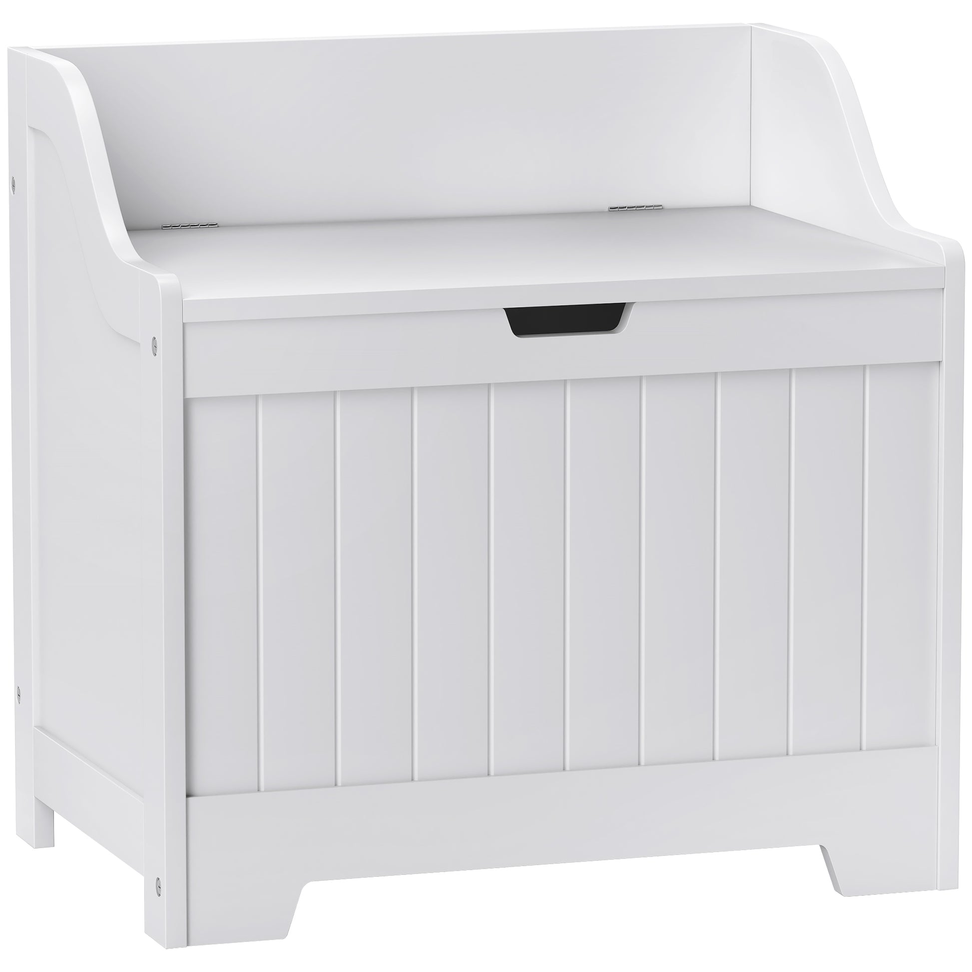 Photo of HOMCOM 61L Home Storage Chest - White in White colour on a white background