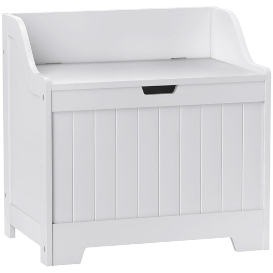 Photo of HOMCOM 61L Home Storage Chest - White in White colour on a white background