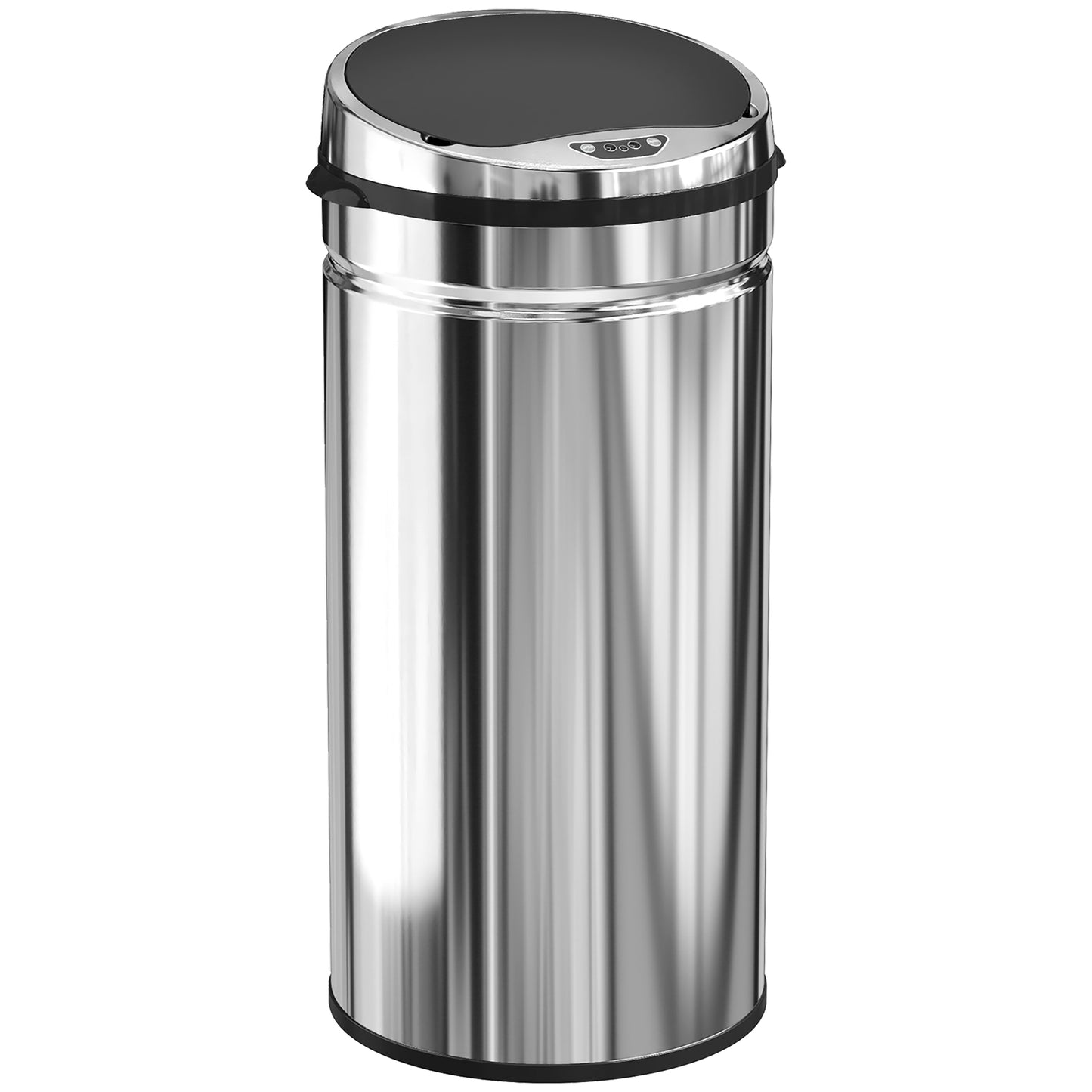 Photo of HOMCOM 42L Automatic Motion Sensor Rubbish Bin with Fingerprint Resistant, Stainless Steel, Silver Tone in Tone colour on a white background