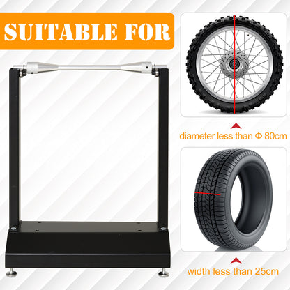 DURHAND wheel balancing stand for wheels under 80 cm diameter and 25 cm wide