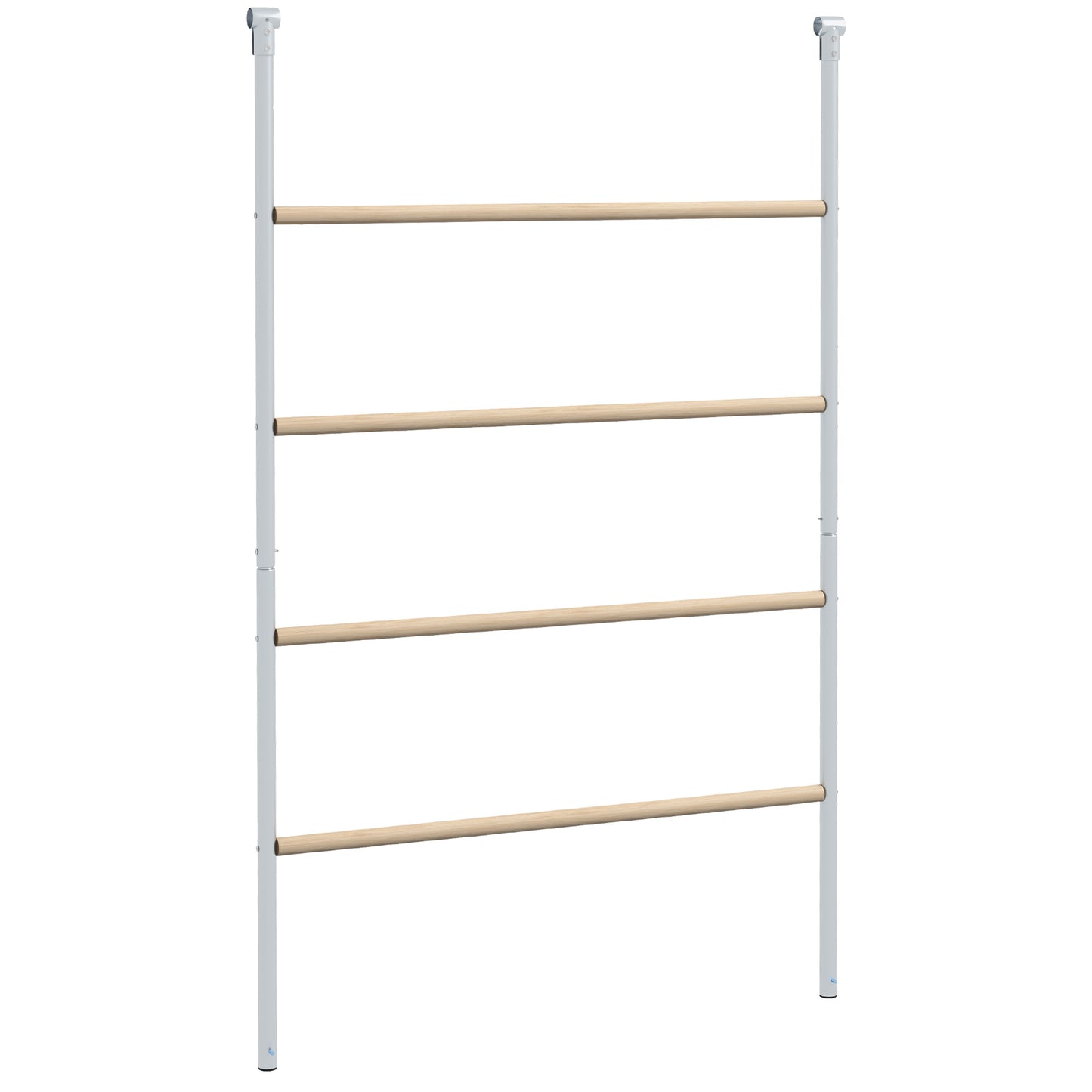 Photo of PawHut Chicken Perch for Coop, Wooden and Galvanised Steel Roosting Bar Jungle Gym, Chicken Roosting Ladder for Backyard Farm in Farm colour on a white background