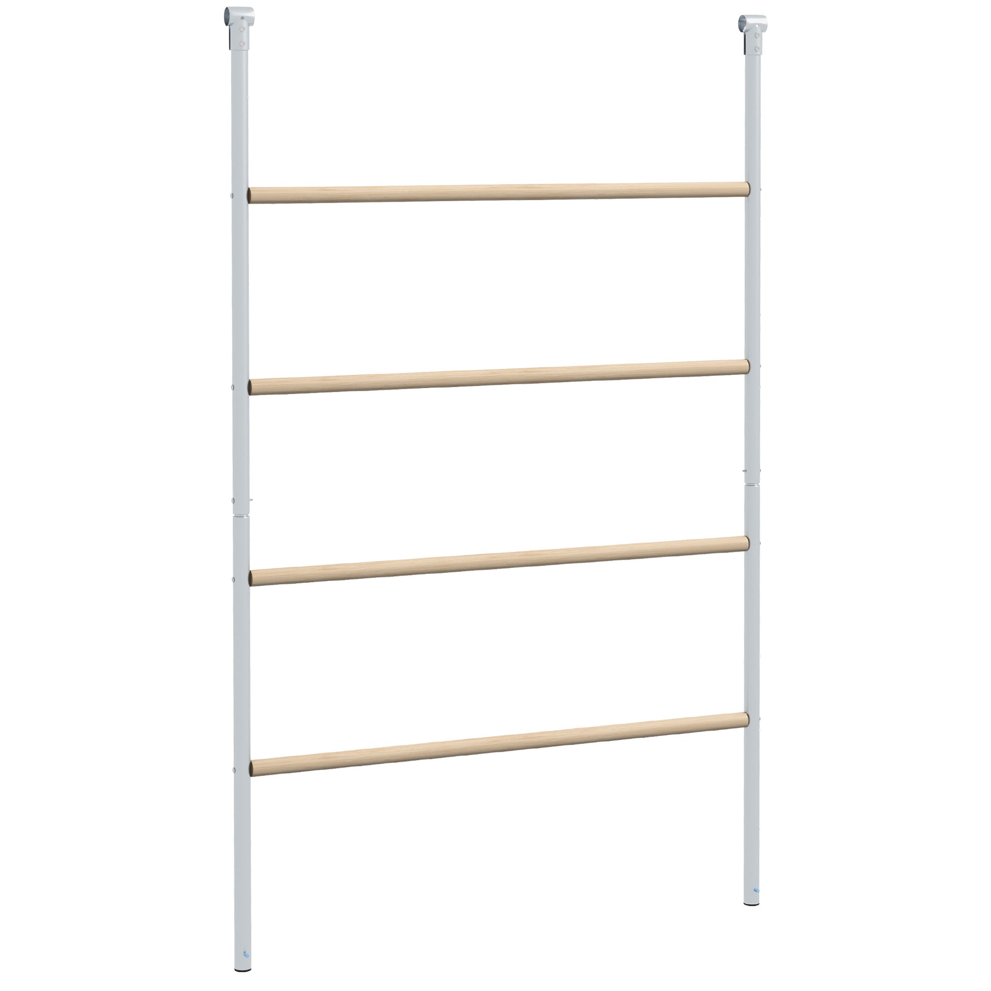 Photo of PawHut Chicken Perch for Coop, Wooden and Galvanised Steel Roosting Bar Jungle Gym, Chicken Roosting Ladder for Backyard Farm in Farm colour on a white background