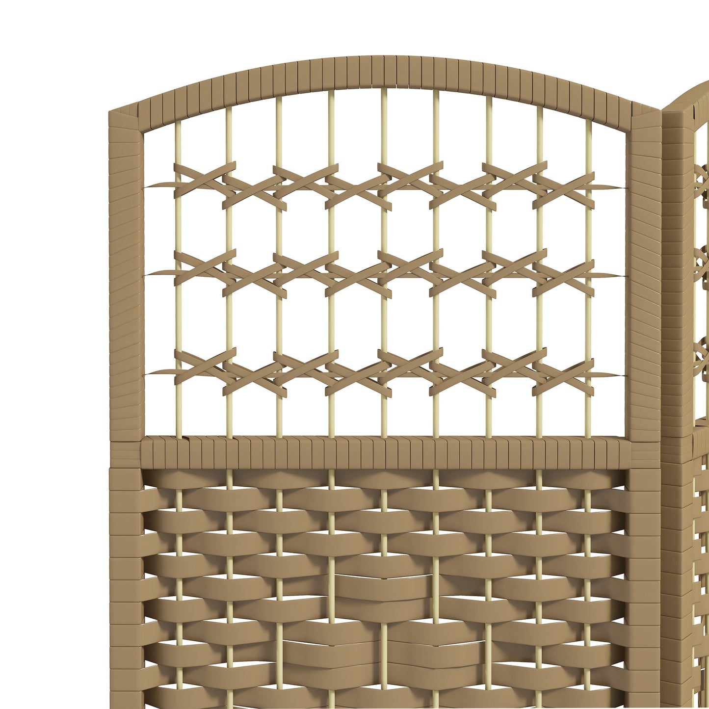 HOMCOM 3 Panel Folding Room Divider, Privacy Screen, Paravent Partition Separator for Living Room, Bedroom, Natural Wood