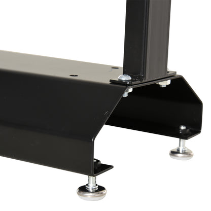 DURHAND wheel balancing stand base with adjustable feet and bolted upright