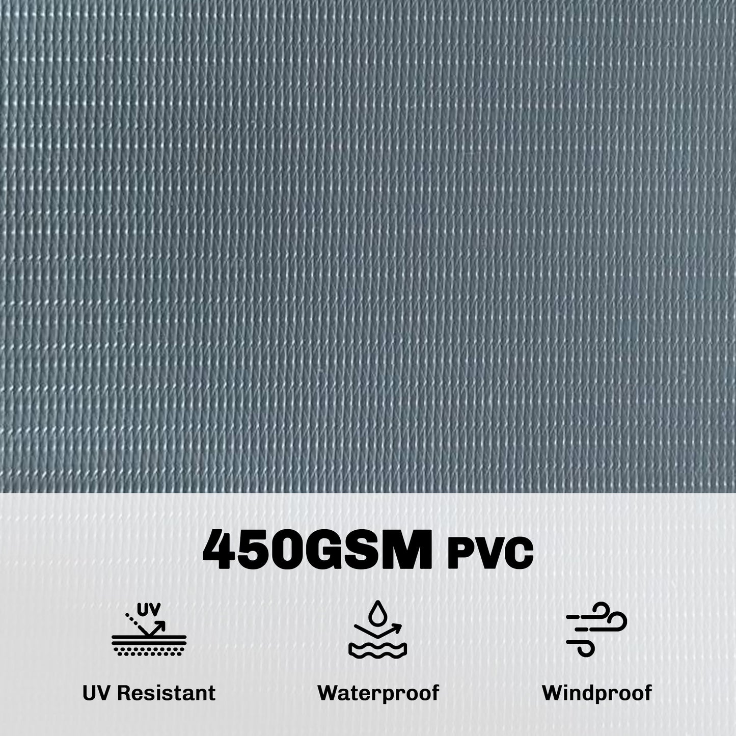 Outsunny 2Pcs Privacy Garden Screen Fence, UV Resistant Waterproof Windbreak Fencing, 70mx19cm, Grey