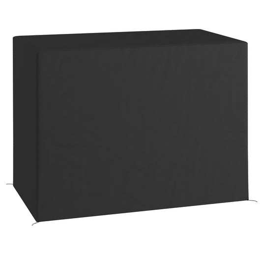 Photo of Outsunny 3-Seat Outdoor Garden Swing Chair Protective Cover Water UV Resistant, 240L x 133Wcm, Dark Grey in Grey colour on a white background