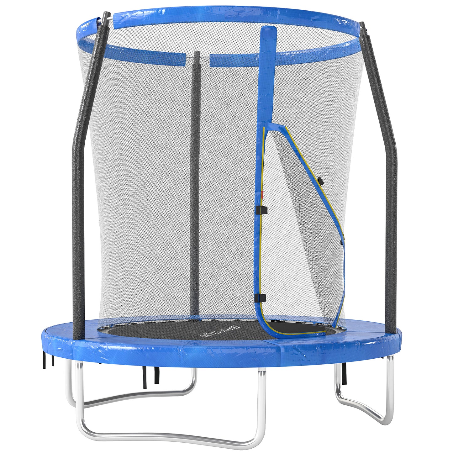 Photo of SPORTNOW 6ft Trampoline with Safety Enclosure Net, Steel Frame Outdoor Trampoline, with Edge, Safety Cover in Cover colour on a white background