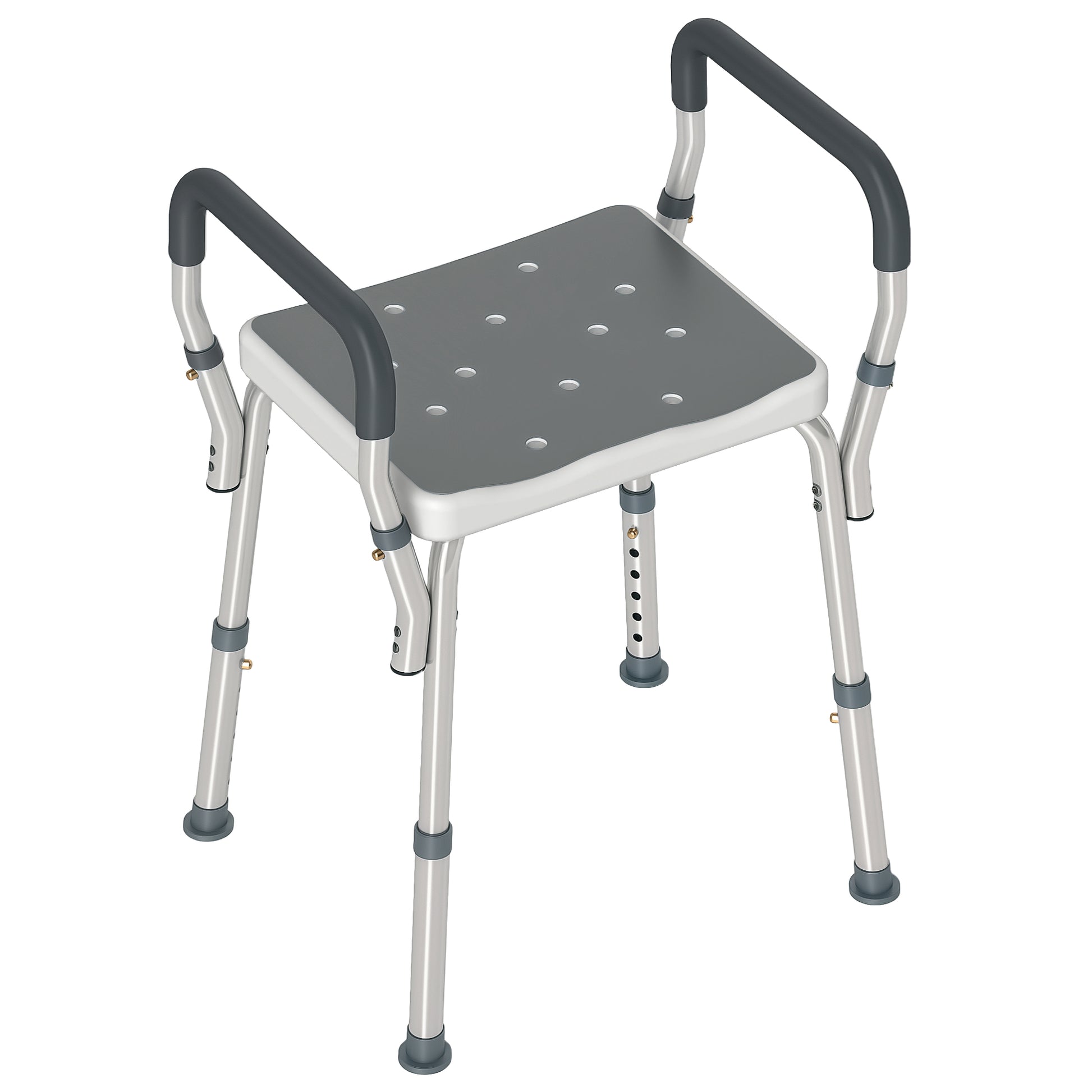 Photo of HOMCOM 57-69cm Aluminium Frame Bath Seat in Seat colour on a white background