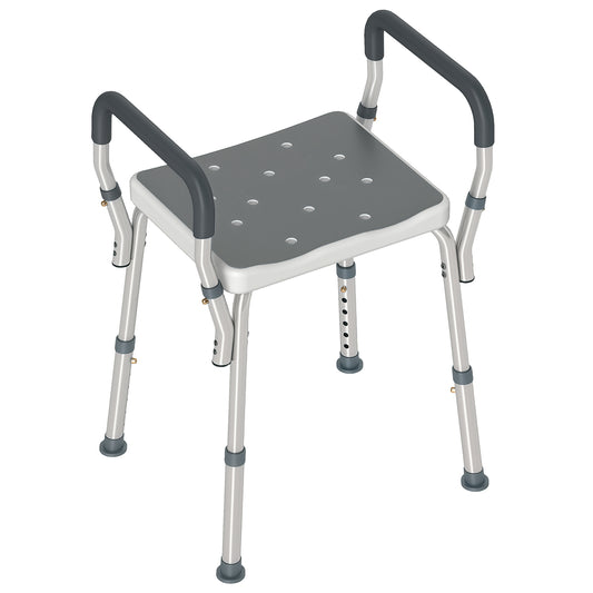Photo of HOMCOM 57-69cm Aluminium Frame Bath Seat in Seat colour on a white background
