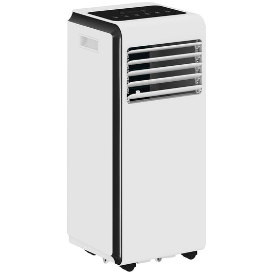 Photo of HOMCOM Portable Air Conditioner 7000 BTU, 4-in-1 Air Conditioning Unit with Cooling, Dehumidifier, Fan, Sleep Mode, White in White colour on a white background