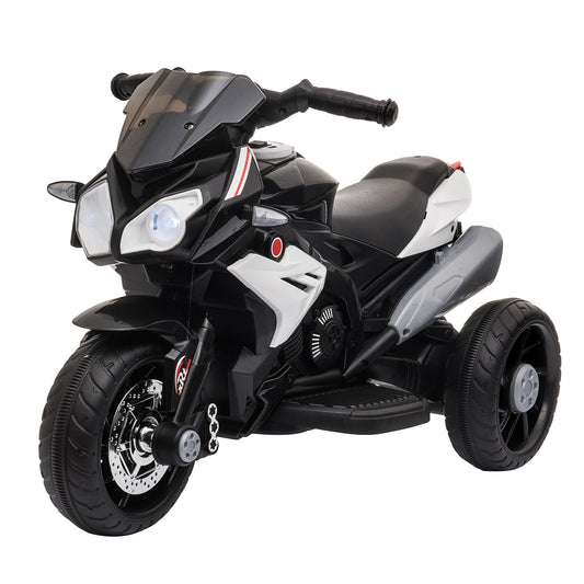 Photo of HOMCOM Kids Electric Motorcycle Ride-On Toy, with Three Wheels, Music, Horn, Lights in Lights colour on a white background