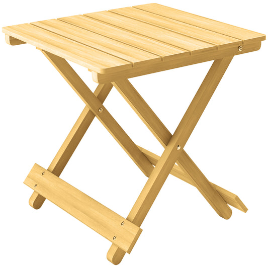Photo of Outsunny Wooden Foldable Outdoor Coffee Table in Table colour on a white background