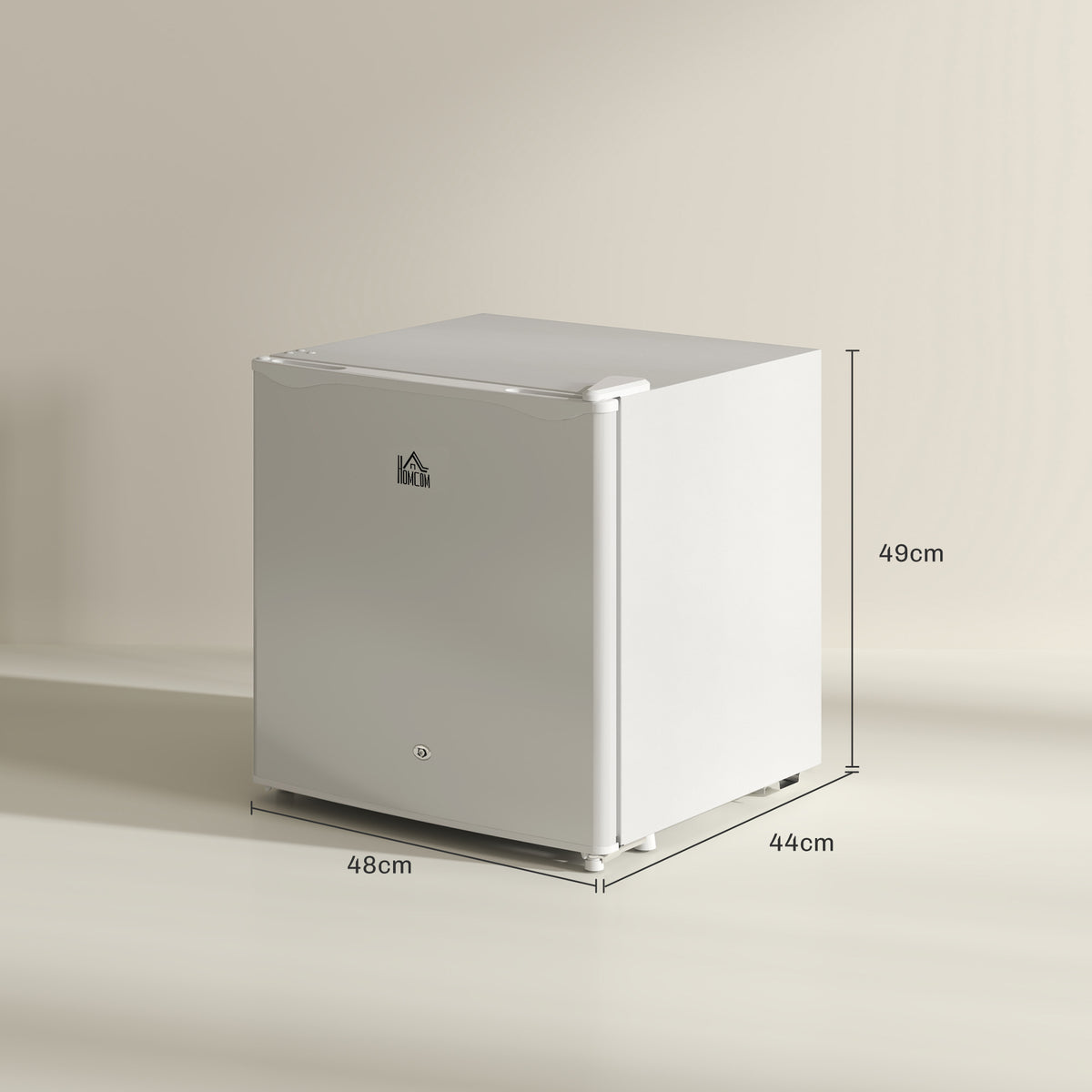 HOMCOM countertop fridge, 48 cm wide, 44 cm deep and 49 cm high