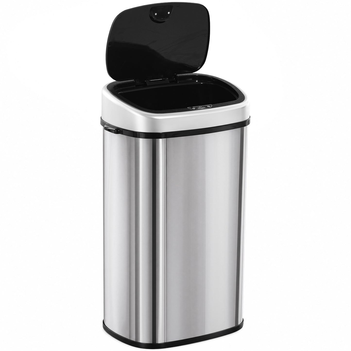 Photo of HOMCOM 58L Motion Sensor Bin, Automatic Touchless Rubbish Bin with Fingerprint Resistant Stainless Steel for Kitchen, Hygienic Gyms, Home Office Use, Silver Tone in Tone colour on a white background