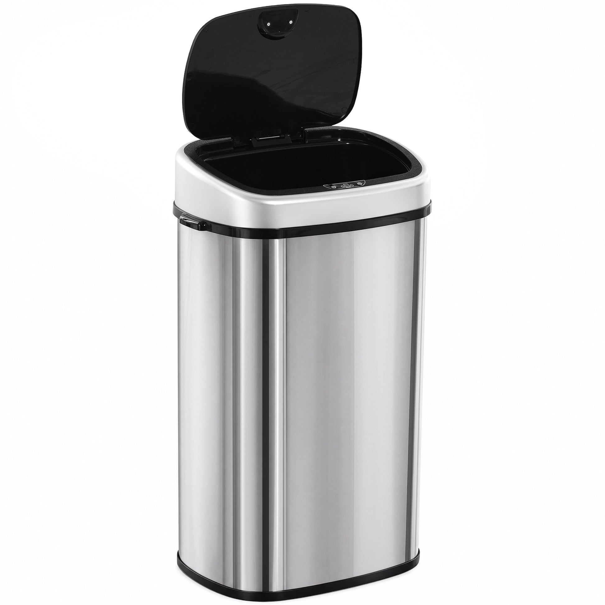 Photo of HOMCOM 58L Motion Sensor Bin, Automatic Touchless Rubbish Bin with Fingerprint Resistant Stainless Steel for Kitchen, Hygienic Gyms, Home Office Use, Silver Tone in Tone colour on a white background