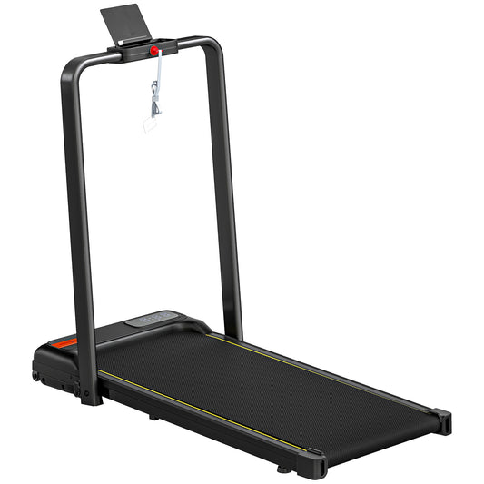 Photo of SPORTNOW Folding Treadmill Walking Pad, 2HP Portable Under Desk Treadmill with Handle, Running Jogging Walking Machine in Machine colour on a white background