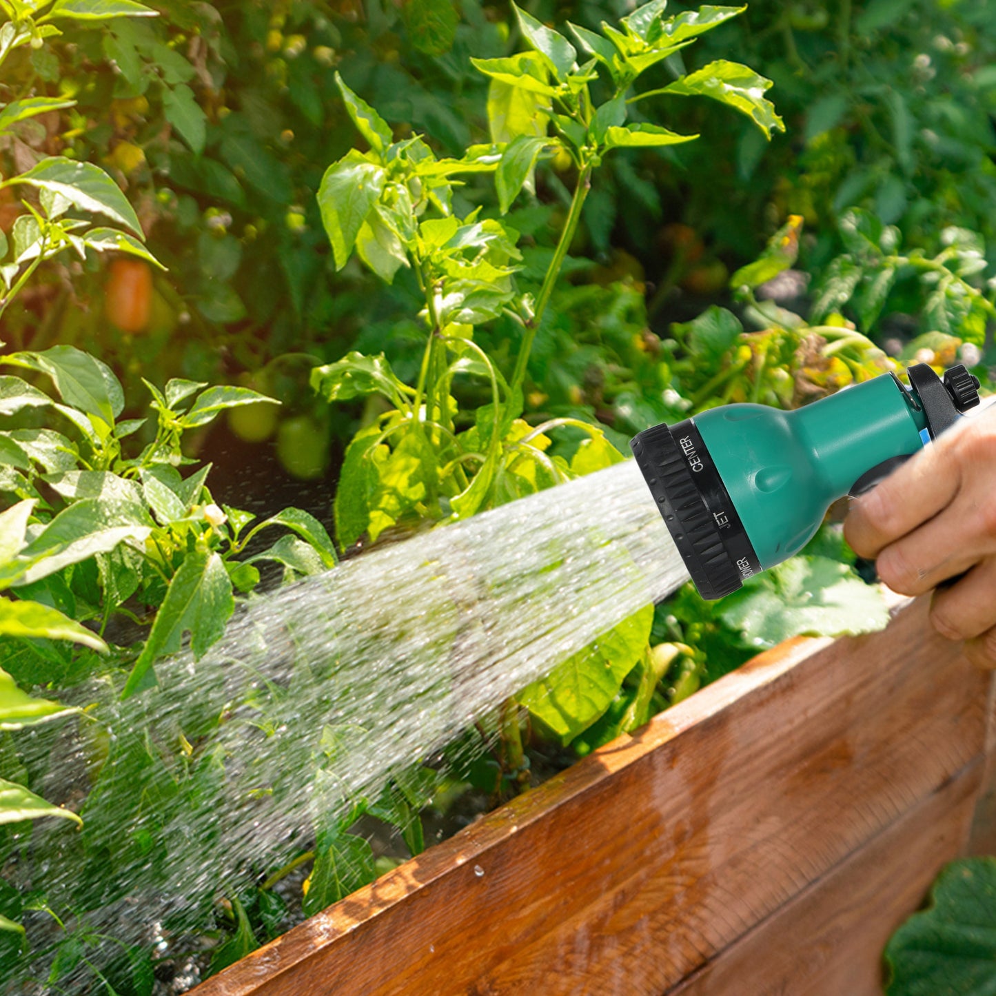 Outsunny Retractable Hose Reel Wall Mounted, 20+2m Garden Hose Pipe Reel with Lock, Auto Rewind, 7 in 1 Spray Nozzle, Includes Wall Fixings, 180° Swivel, Outdoor Watering, 54 x 20 x 39 cm, Light Grey