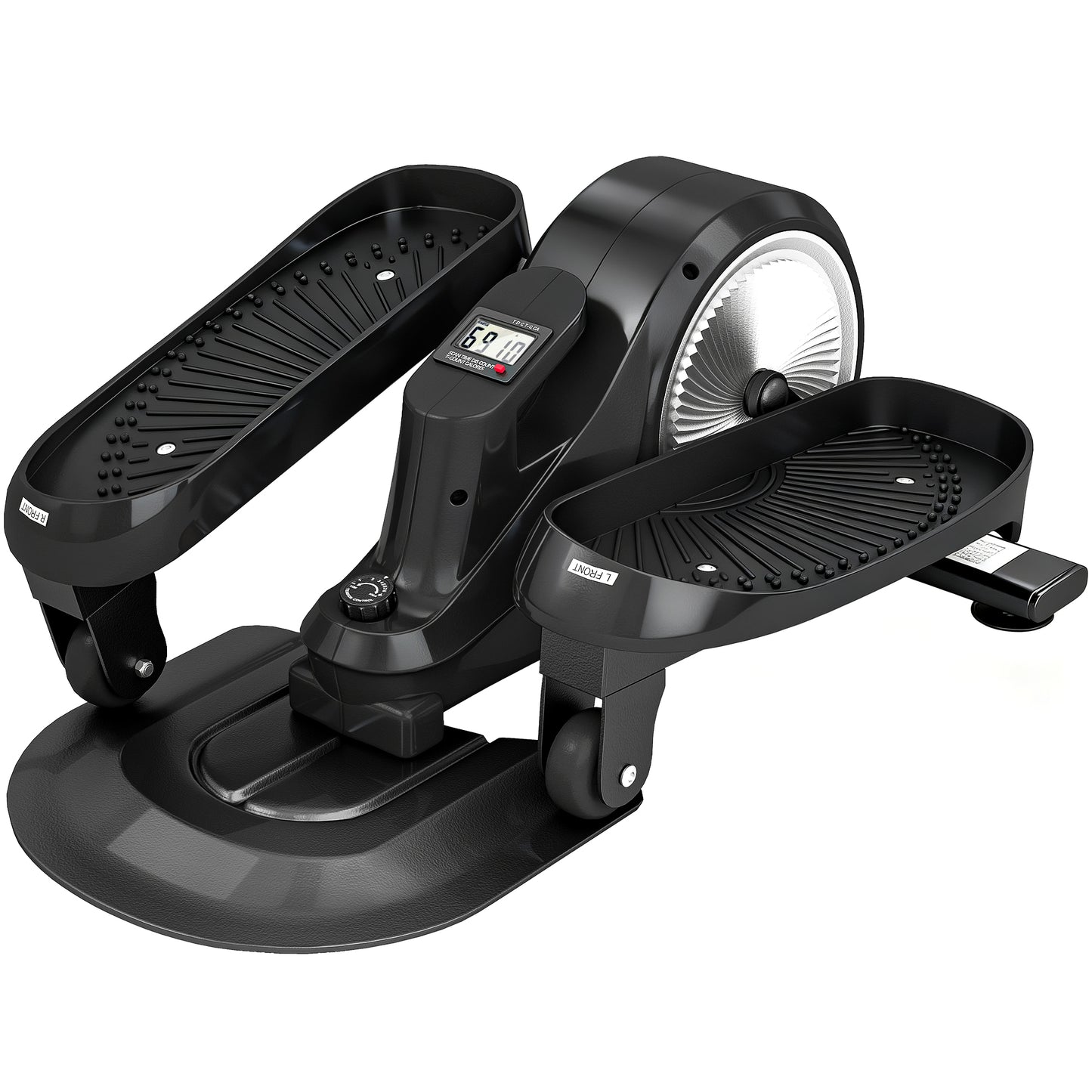 Photo of SPORTNOW Under Desk Elliptical Machine with LCD Monitor, 8 Adjustable Magnetic Resistances for 2-in-1 Seat & Stand Up Exercise in Exercise colour on a white background