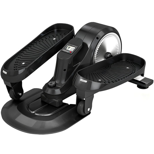 Photo of SPORTNOW Under Desk Elliptical Machine with LCD Monitor, 8 Adjustable Magnetic Resistances for 2-in-1 Seat & Stand Up Exercise in Exercise colour on a white background