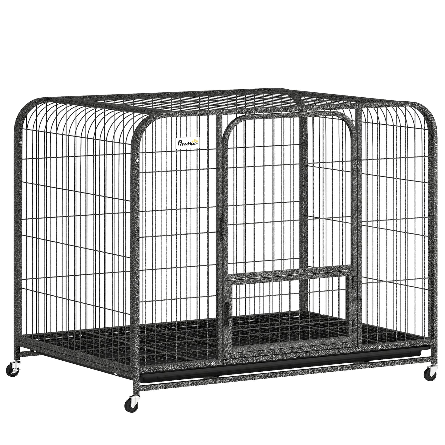 Photo of PawHut Heavy Duty Dog Crate,109 x 72 x 85 cm, Large Dog Cage for Small to Large Breeds in Breeds colour on a white background