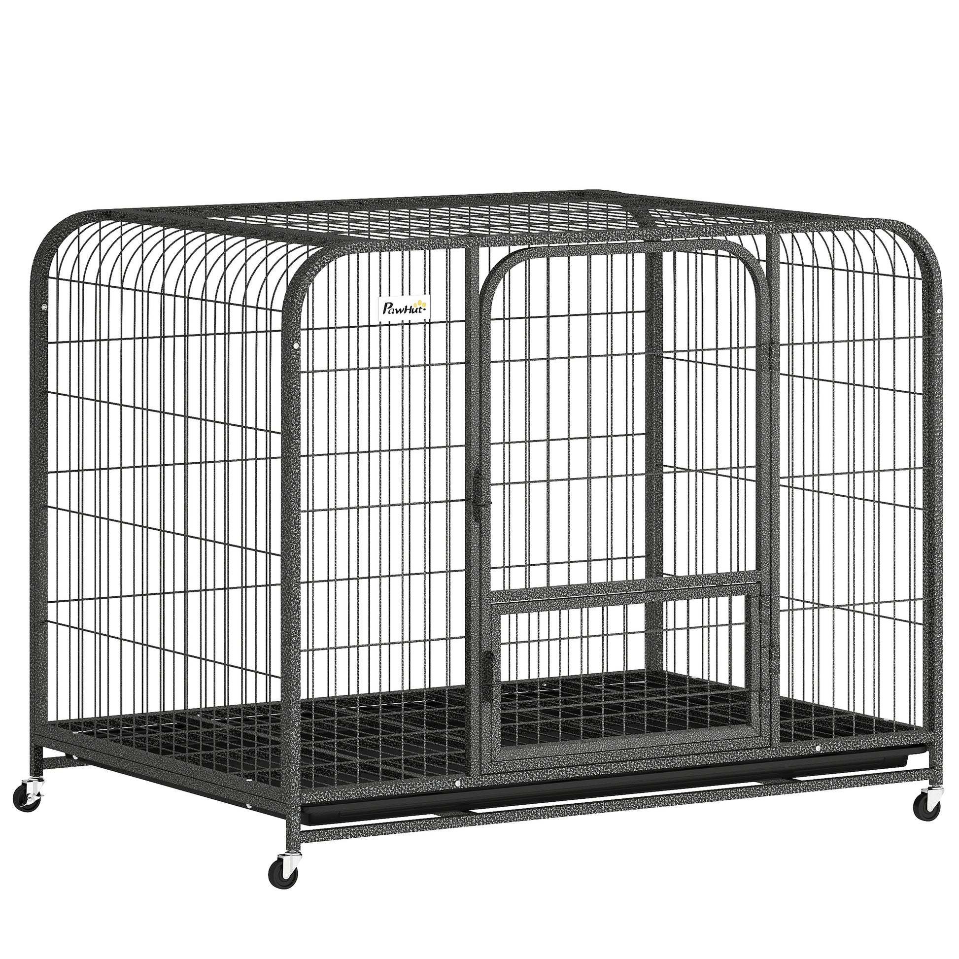 Photo of PawHut Heavy Duty Dog Crate,109 x 72 x 85 cm, Large Dog Cage for Small to Large Breeds in Breeds colour on a white background