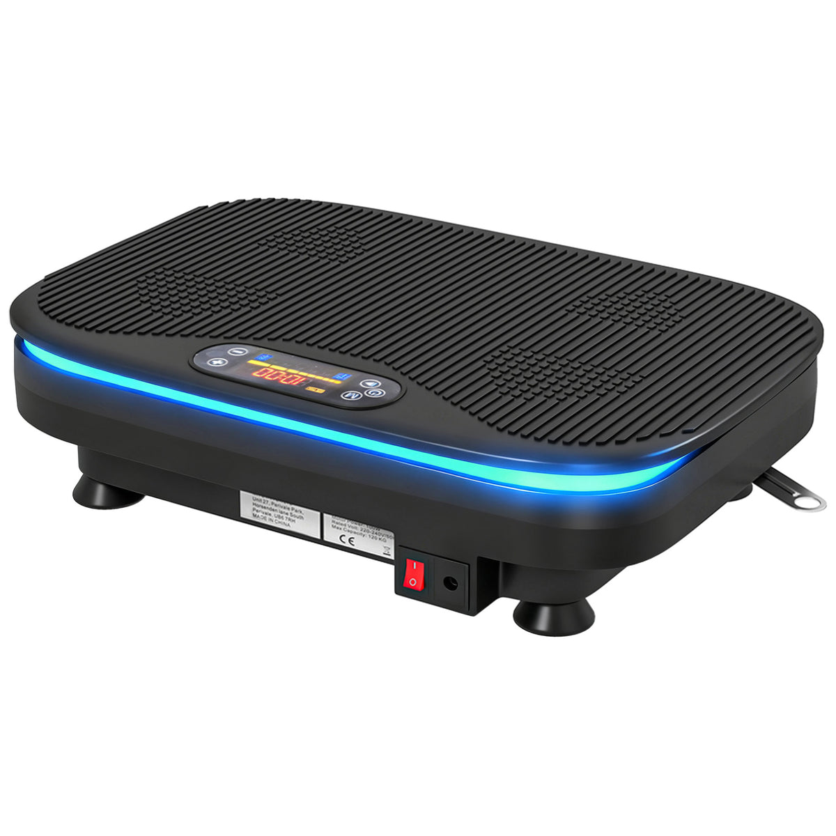 Photo of SPORTNOW Vibration Plate Exercise Machine with Cool Lights, 99 Speed Levels in Levels colour on a white background