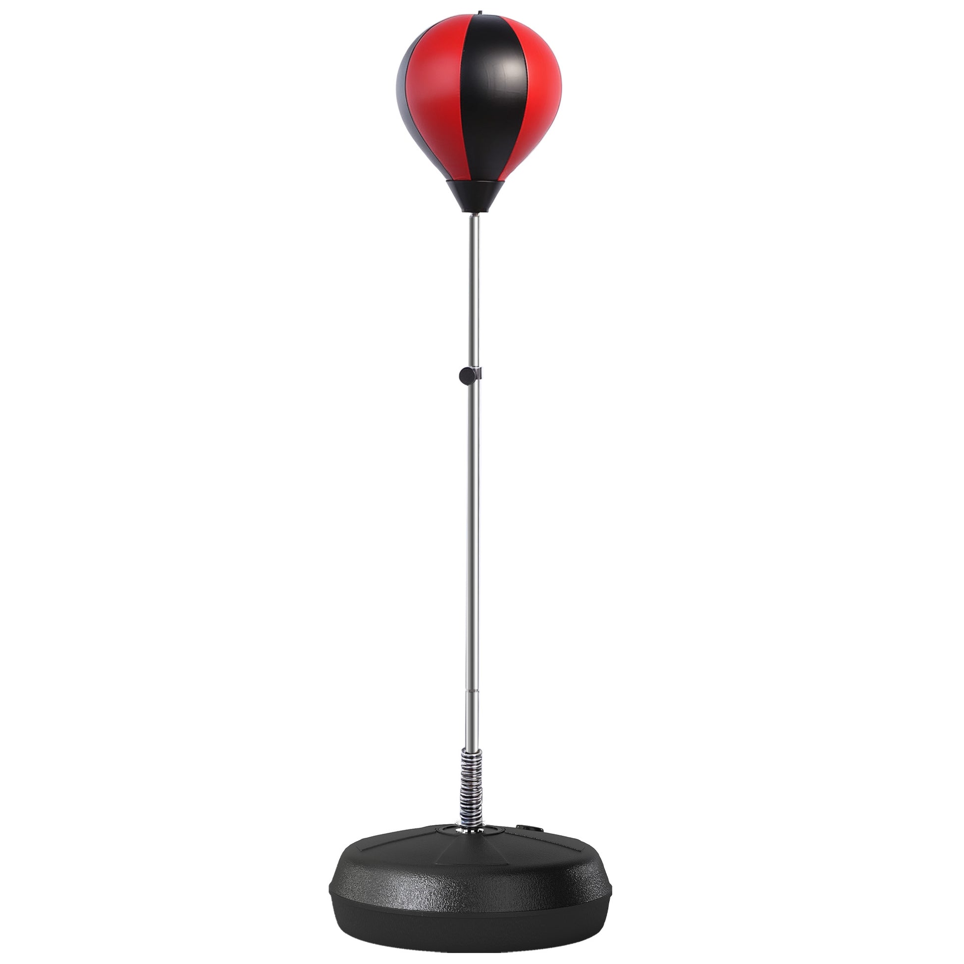 Photo of HOMCOM Punching Bag with Stand, 126-144 cm Height Adjustable Boxing Set Free Standing Speed Bag with Gloves and Air Pump for Teenagers Home Gym Workout in Workout colour on a white background