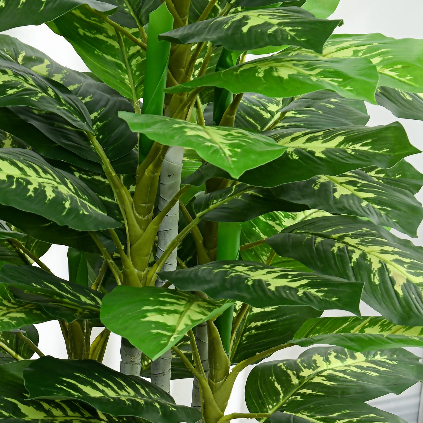HOMCOM Artificial Evergreen Tree Fake Decorative Plant in Nursery Pot for Indoor Decor, 120cm