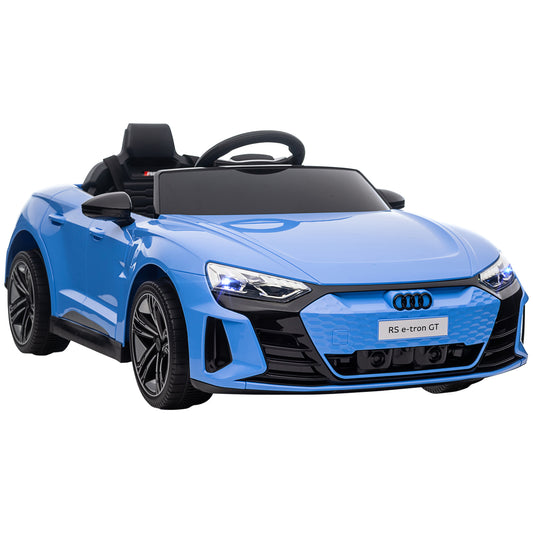 Photo of HOMCOM Audi Licensed 12V Kids Electric Ride-On, with Remote Control, Suspension System, Lights, Music, Motor - Blue in Blue colour on a white background