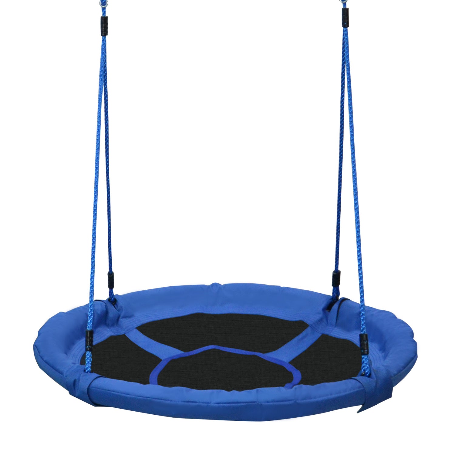 Photo of HOMCOM Kid Nest Swing Seat Saucer Tree Swing 40 Inch/100cm for Outdoor Indoor Blue in Blue colour on a white background