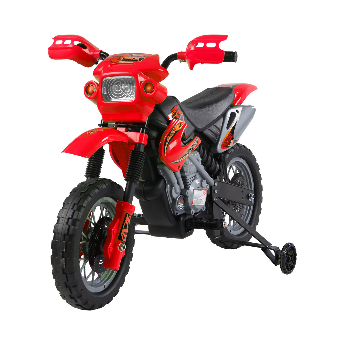 Photo of HOMCOM 6V Kids Child Electric Motorbike Ride on Motorcycle Scooter Children Toy Gift for 3-6 Years (Red) in (Red) colour on a white background