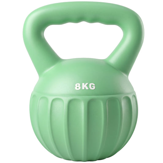Photo of SPORTNOW Kettlebell for Strength Training Kettle Bell with Non-Slip Handle 8 kg Green in Green colour on a white background