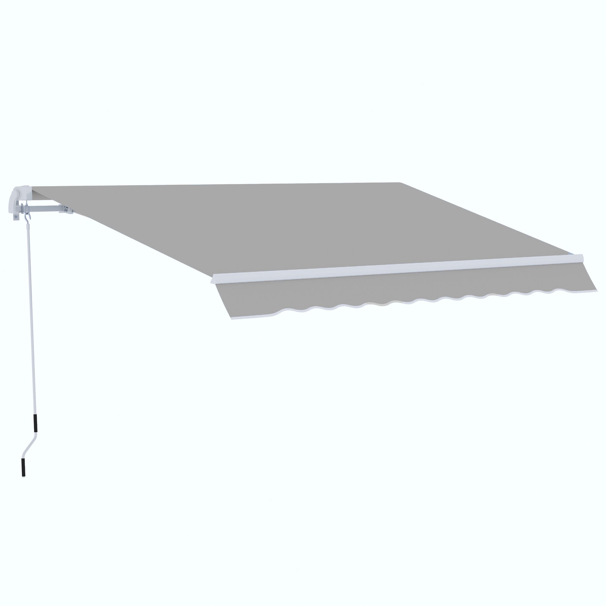 Photo of Outsunny Garden Patio Manual Awning Canopy Sun Shade Shelter Retractable 4 Size 5 Colour in Colour colour on a white background