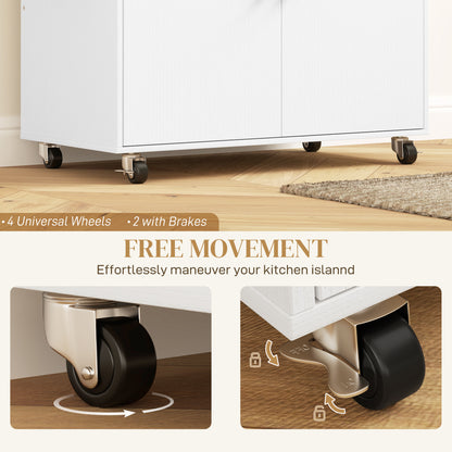 Kitchen island swivel casters with brakes shown in close-up