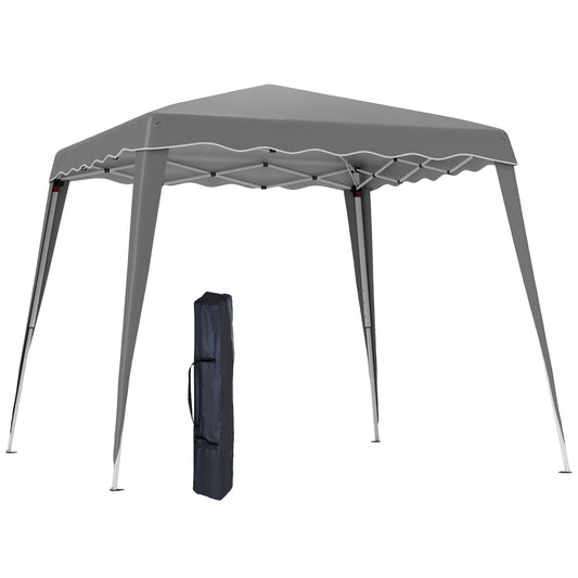 Photo of Outsunny 2.5 x 2.5M Pop up Garden Tent - Grey in Grey colour on a white background