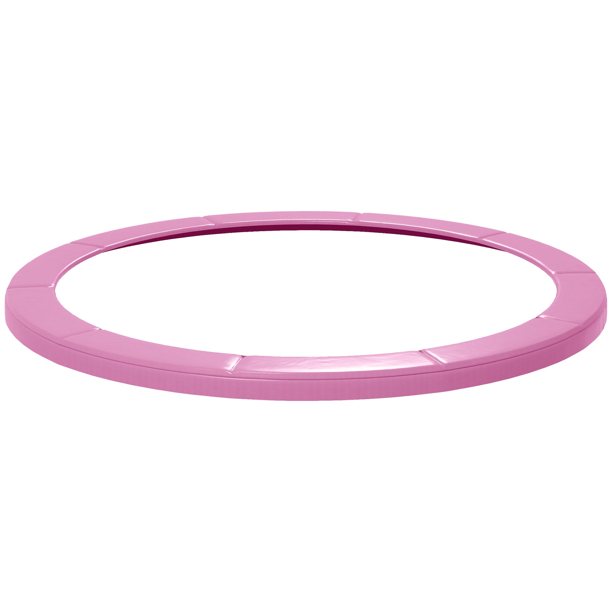 Photo of SPORTNOW 12FT Trampoline Spring Cover, Plastic Trampoline Pad Replacement with Elastic Cord, Waterproof, UV Resistant and Tear-Resistant, Pink in Pink colour on a white background