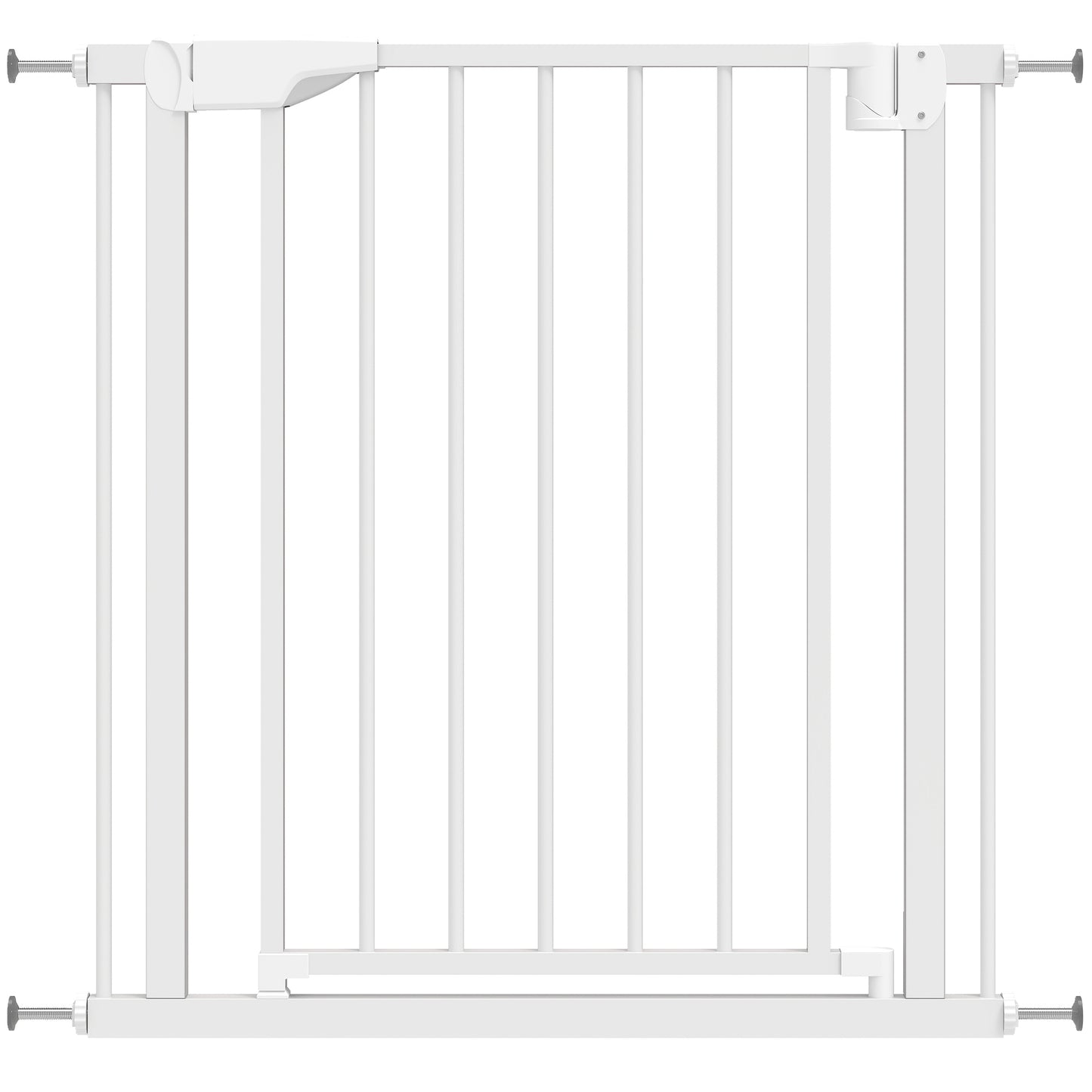 Photo of PawHut Baby Gate, Pet Safety Gate Pressure Fit, 76-82cm Wide with Two-Way Open, One-Hand Opening in Opening colour on a white background