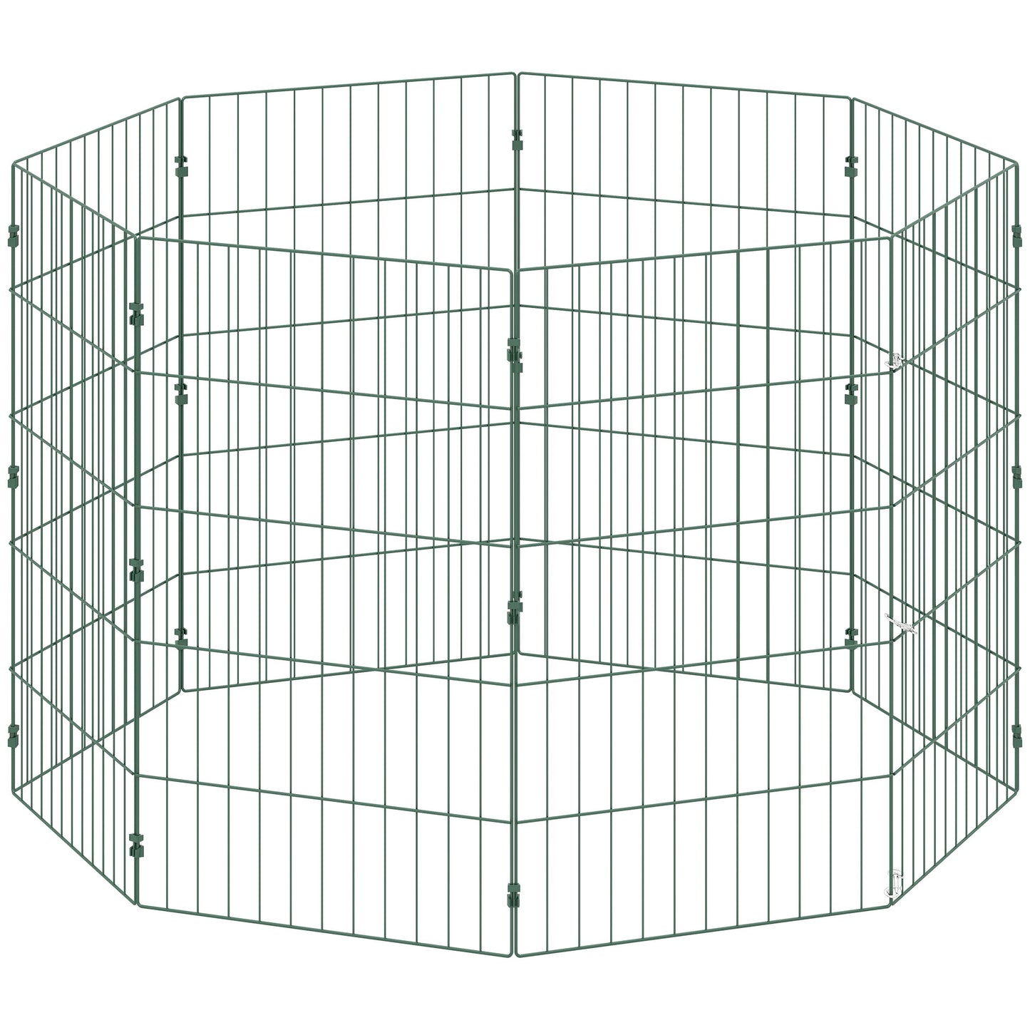 Photo of PawHut 8 Panel Pet Playpen for Medium Dogs Indoor Outdoor 80 cm Height in Height colour on a white background